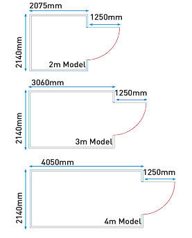 Plans of container areas