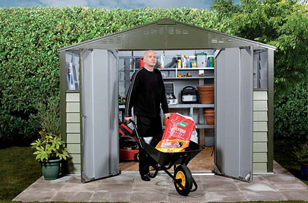 MK-108 Steel Galvanised Garden Sheds