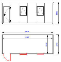 Flat Pack Office plan